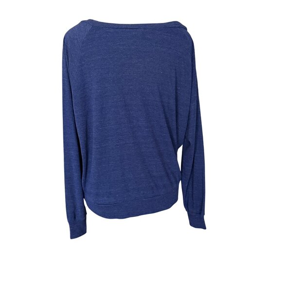 American Apparel Womens "Live Slowly" Sloth Graphic Long-Sleeve Slouchy Sweatshi - Picture 4 of 5